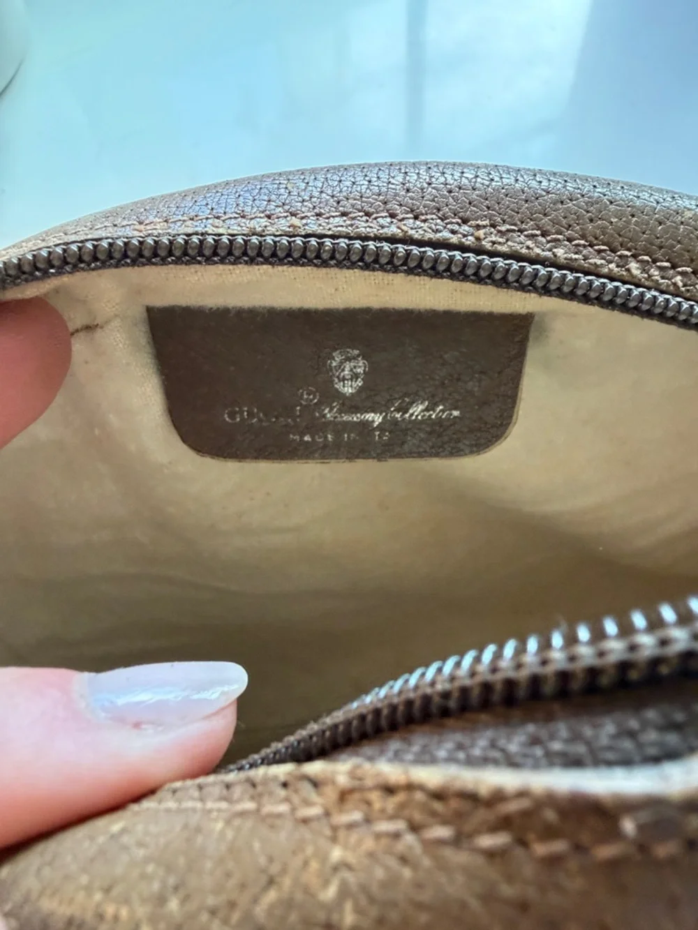 Gucci GG Canvas Crossbody Bag Tan Brown Signature GG - Picture 4 of 7